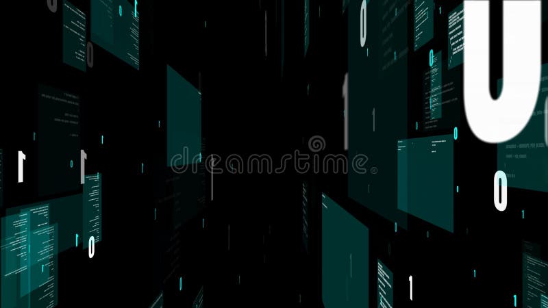 Programmazione visiva e codifica di software futuri illustrazione vettoriale