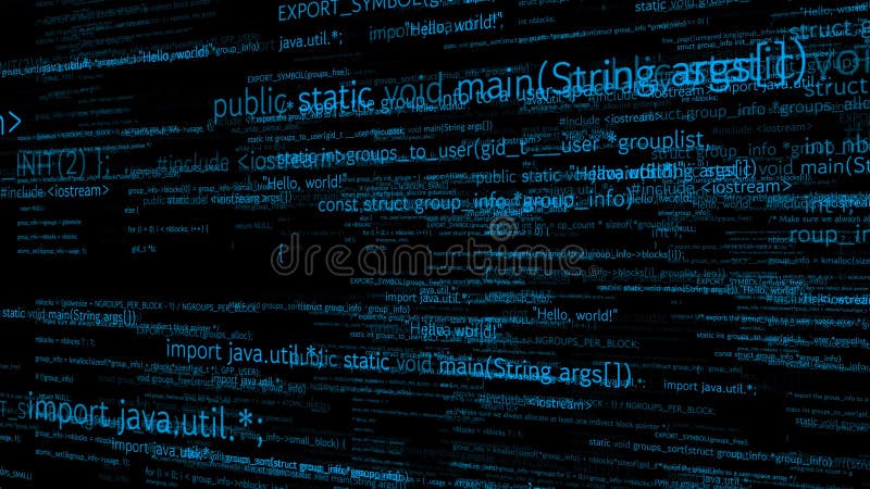 Programmazione visiva e codifica di software futuri royalty illustrazione gratis