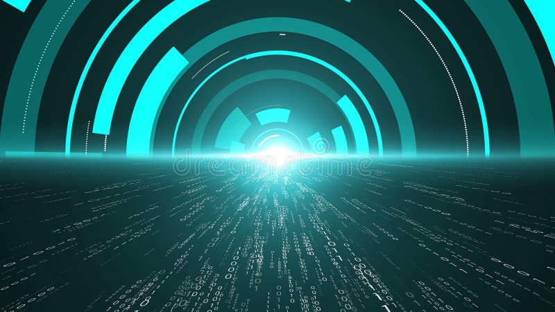 Programmazione visiva e codifica di software futuri illustrazione di stock