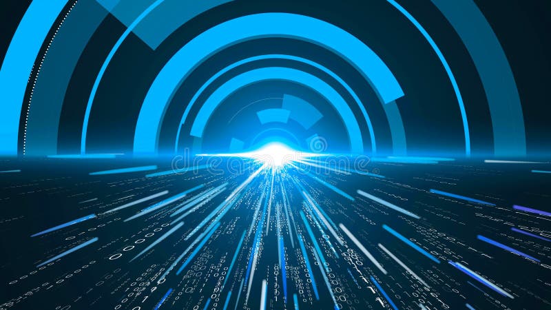 Programmazione visiva e codifica di software futuri illustrazione di stock