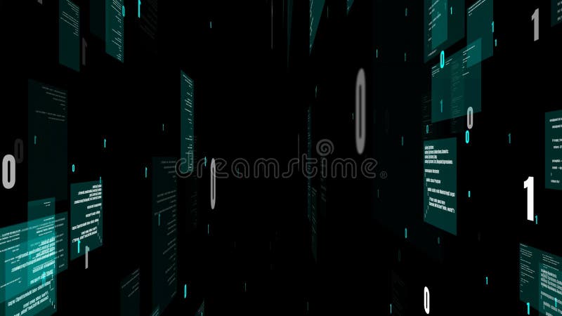 Programmazione visiva e codifica di software futuri illustrazione vettoriale