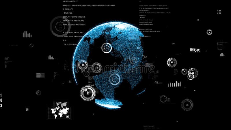 Programmazione visiva e codifica di software futuri illustrazione di stock