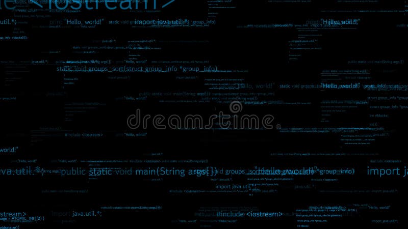 Programmazione visiva e codifica di software futuri illustrazione vettoriale