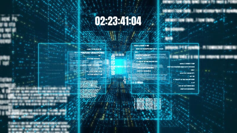 Programmazione visiva e codifica di software futuri royalty illustrazione gratis