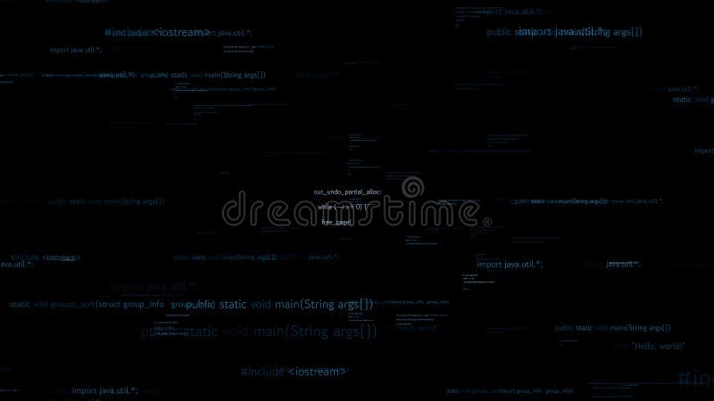 Programmazione visiva e codifica di software futuri illustrazione vettoriale
