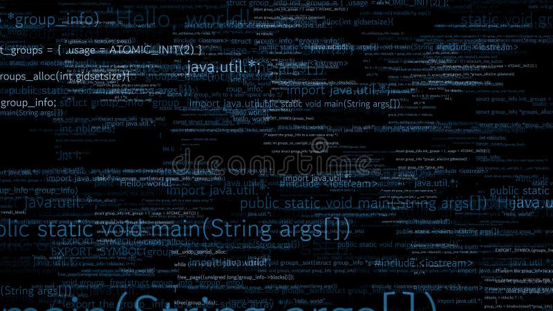 Programmazione visiva e codifica di software futuri illustrazione di stock