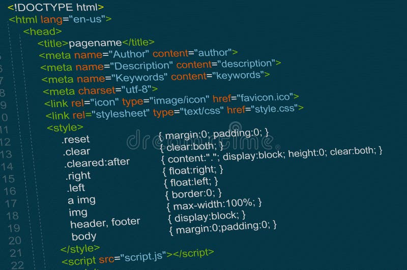 Programmcode vektor abbildung
