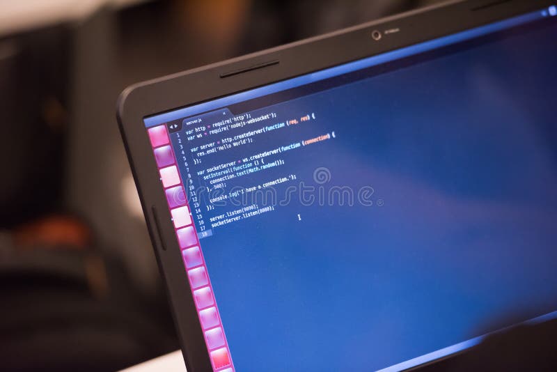 Java-Programmcode auf Laptopschirm