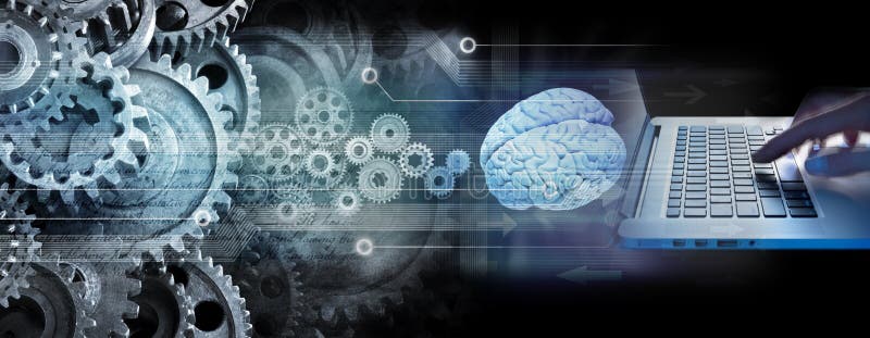 Programmer Computer Technology Business Innovation AI stock photo