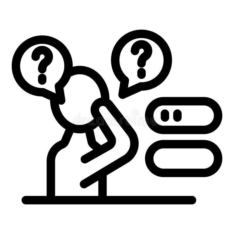 Programmer thinking about solution finding bug fixing code error royalty free illustration