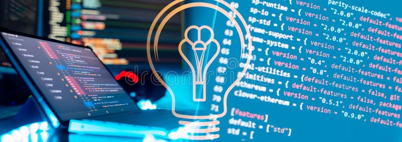 Programmer working on computer code, developer of software applications and IT. Javascript php code programming language stock images, royalty-free photos and pictures