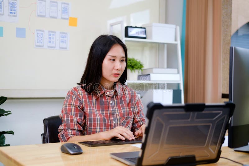 Programmers and developer teams are coding and developing software royalty free stock images