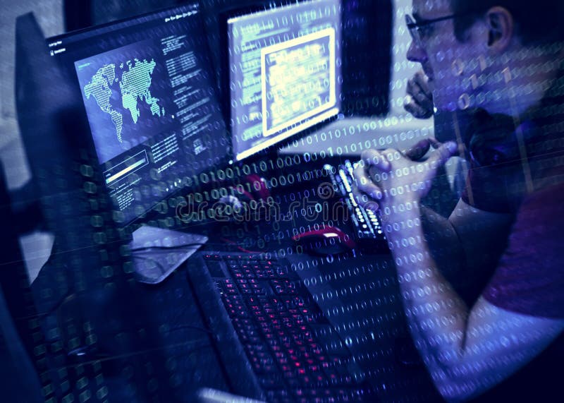 Programmers Working on Computer Program Stock Photo - Image of ...
