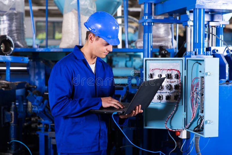  Programmeur industriel image libre de droits