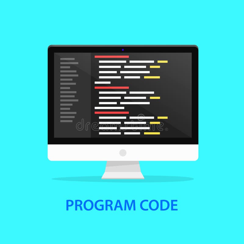 Programmiercodeikonen-Computersystem Auch im corel abgehobenen Betrag.