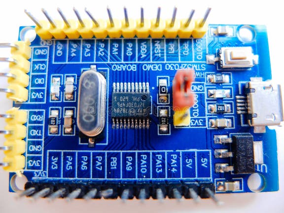 Programming Board of Arduino UNO in Blue Colour Isolated in White ...