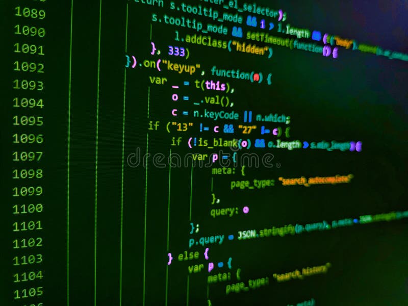 Programming Code Abstract Technology Background of Software Developer ...