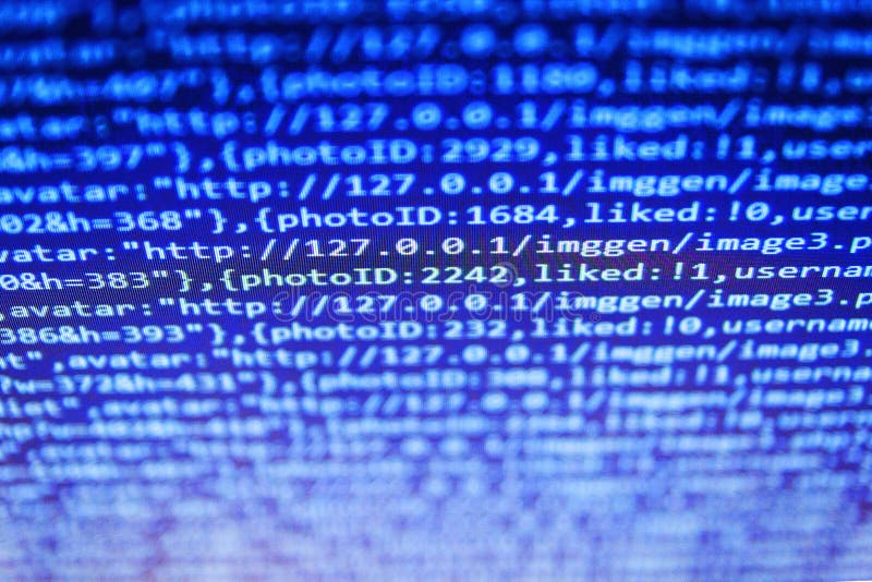 computer programming codebox on computer screen computer programming codebox on computer screen