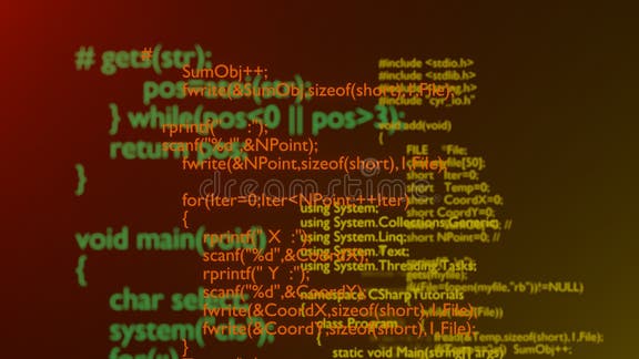 Programming Code. Programming Language Strings. Coding. 3D Render ...