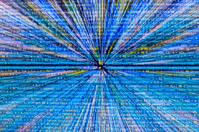 Programming code abstract screen software developer. Computer script. Java programming code illustrations