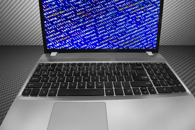Programming coding source code screen abstract software developer computer script vektör i̇llüstrasyon