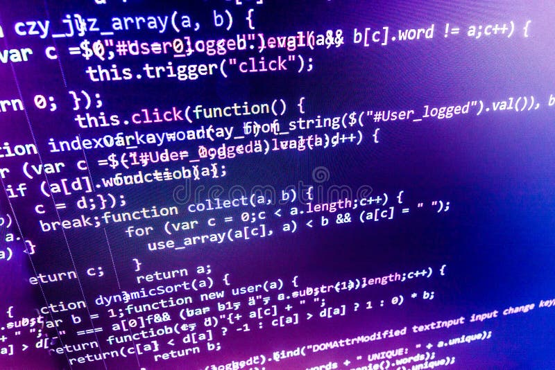 Programming code abstract screen software developer. Computer script. Programming coding script java stock images, royalty-free photos and pictures