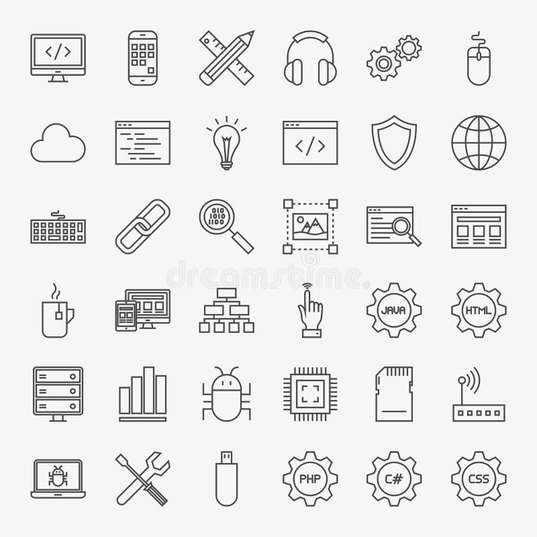 Programming Symbols Stock Illustrations – 7,221 Programming Symbols ...