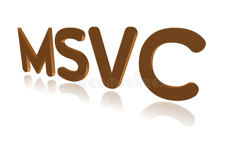 Programming Term - MSVC - 3D image royalty free illustration