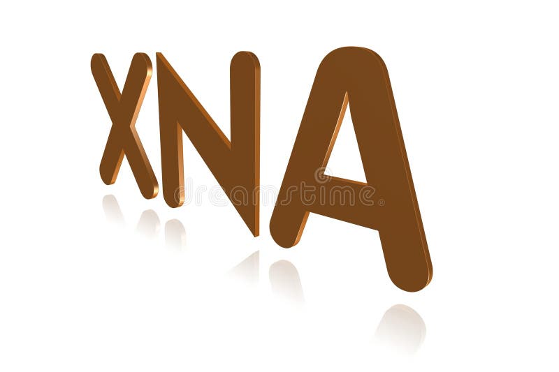 Programming Term - XNA - 3D image vector illustration