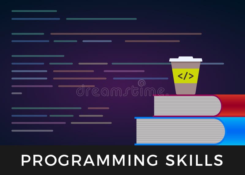 Programowanie umiejętności - koduje uczenie lub cyfrowanie uczy się płaskiego projekta pojęcie Programa ?r royalty ilustracja Programowanie umiejętności - koduje uczenie lub cyfrowanie uczy się płaskiego projekta pojęcie Programa ?r royalty ilustracja