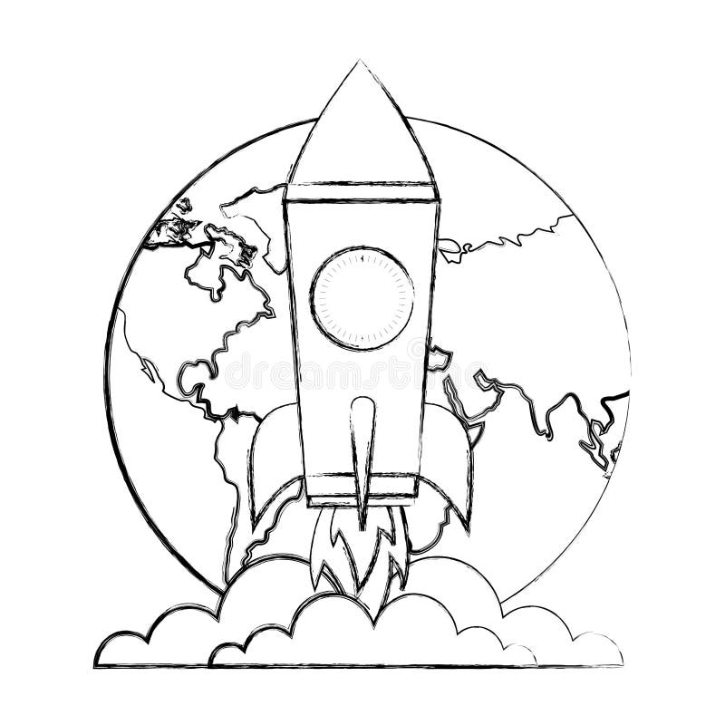 Progreso de lanzamiento del éxito del cohete del mundo libre illustration Progreso de lanzamiento del éxito del cohete del mundo libre illustration