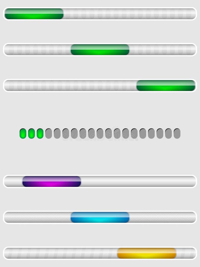 Progress loading icons vector illustration