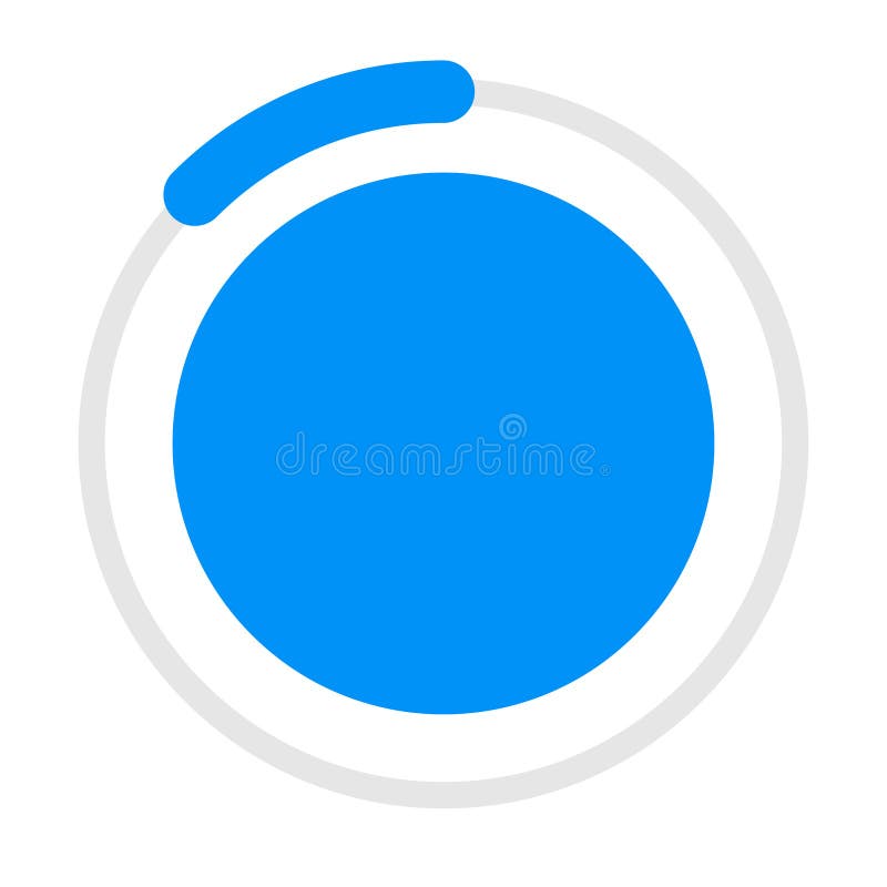 Progress, steps, phases, stages indicator circular graphics stock illustration