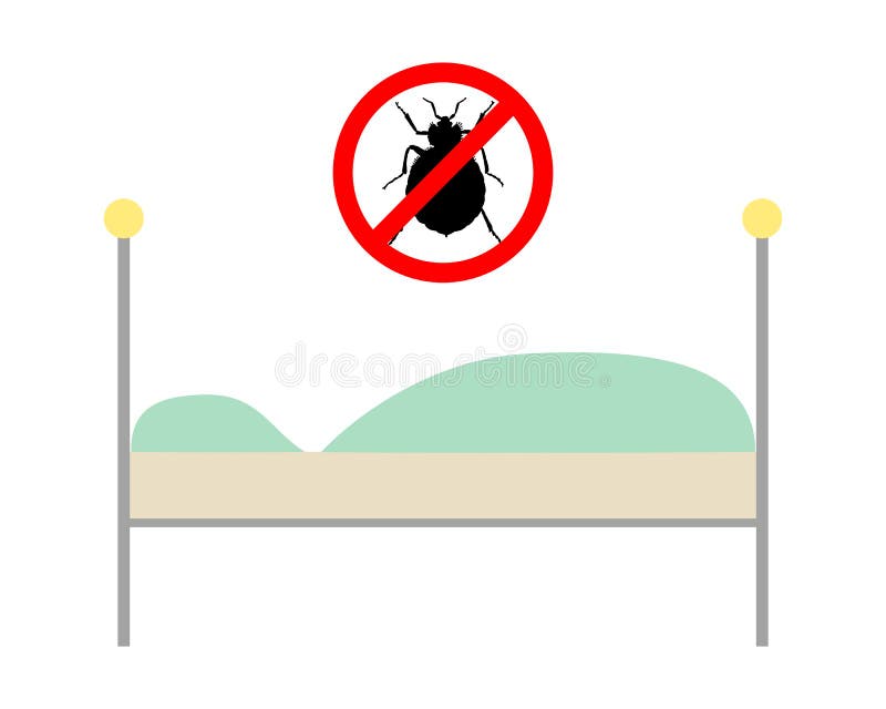 Prohibición chinches más alto una cama.