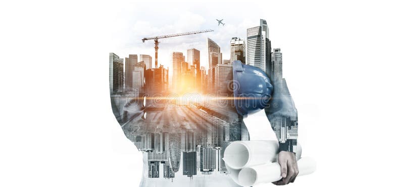Proiect privind construcțiile viitoare royalty free stock image