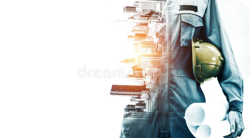 Proiect privind construcțiile viitoare stock photo