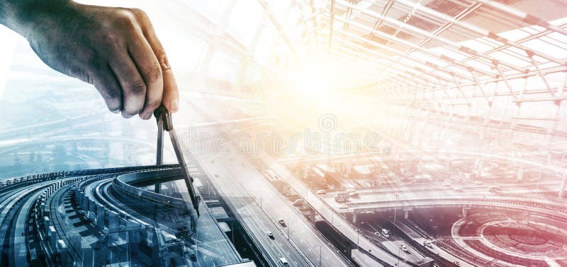 Proiect privind construcțiile viitoare royalty free stock image