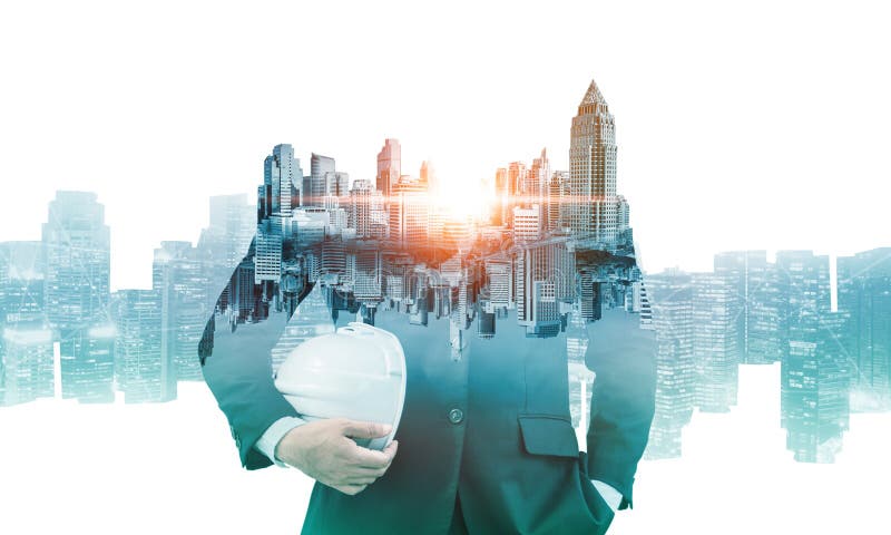 Proiect privind construcțiile viitoare stock photography