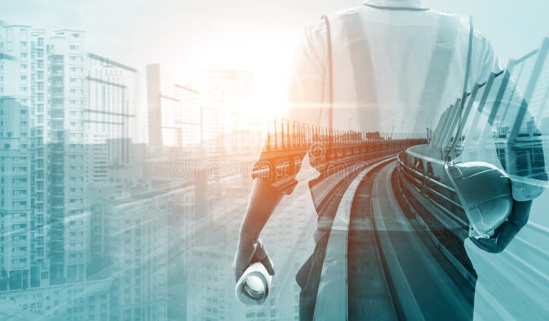 Proiect privind construcțiile viitoare stock photography