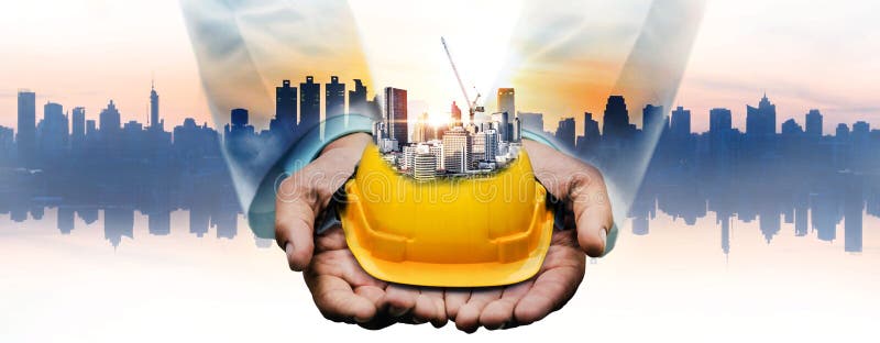 Proiect privind construcțiile viitoare. stock photos