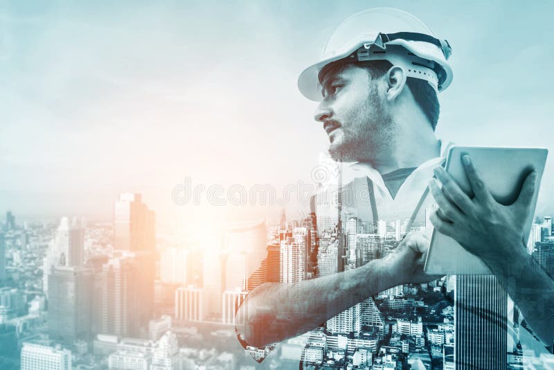 Proiect privind construcțiile viitoare. stock photography