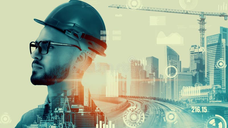 Proiecte viitoare de construcție și inginerie inventivă stock photos