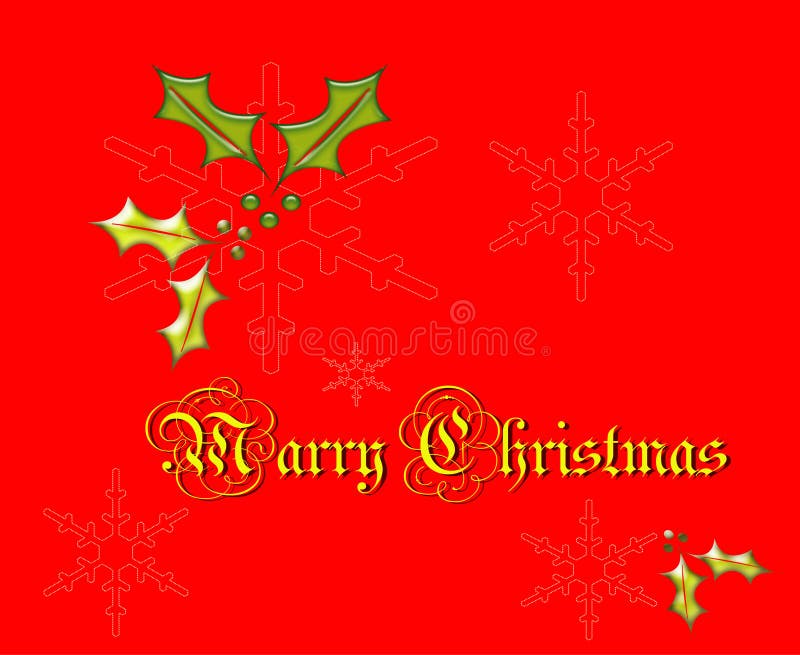 The project of a christmas card