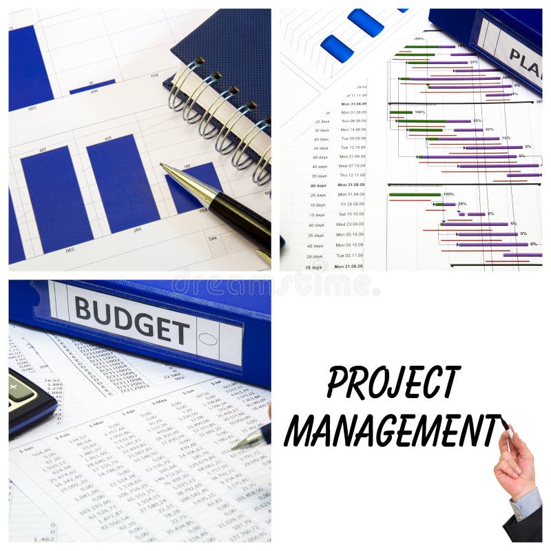 Project management collage royalty free stock image Project management collage royalty free stock image