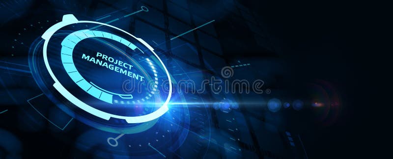 Project management concept. Business, Technology, Internet and network concept vector illustration