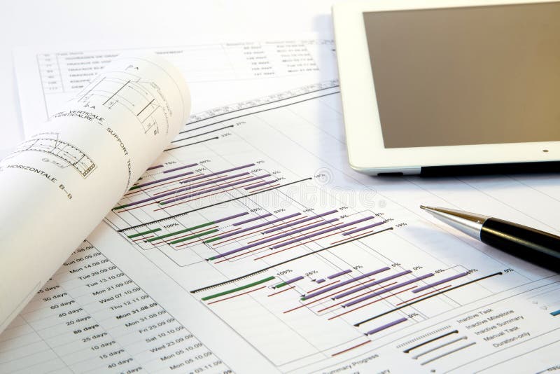 Project management stock image