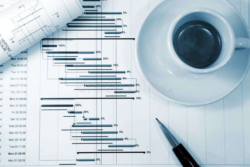 Project management stock image