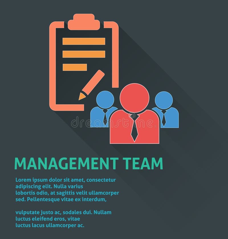 Project management icon, management team icon.
