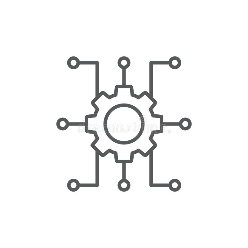 Project management vector icon symbol isolated on white background stock illustration