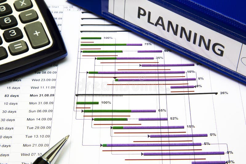 Project planning concept royalty free stock images
